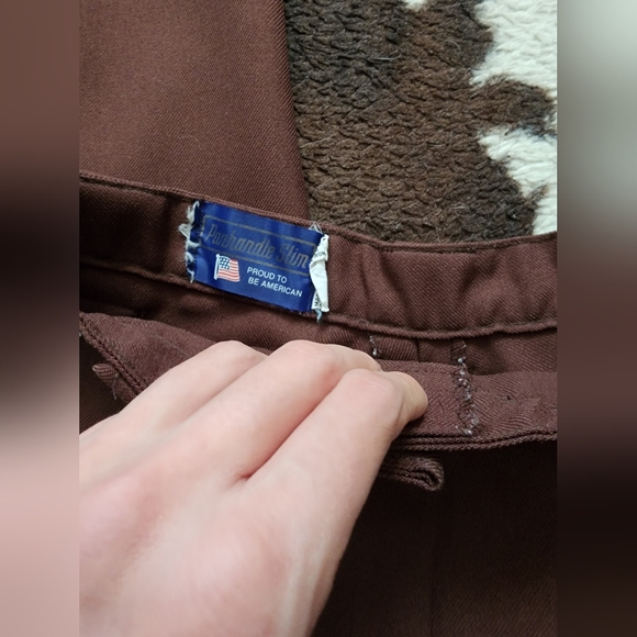 "PANHANDLE SLIM" WOMEN'S 70'S/80'S WESTERN PANT - CHESTNUT - Picture 5 of 5